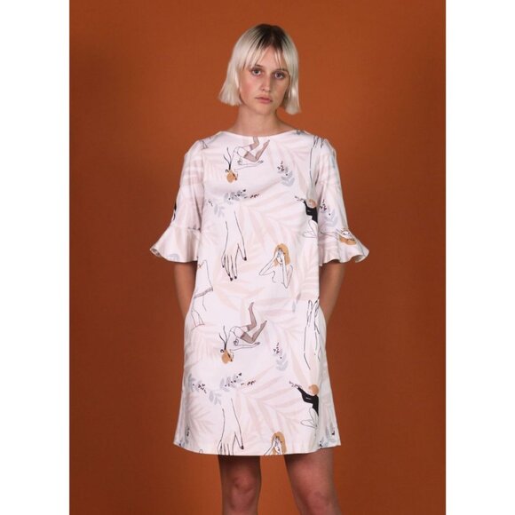 Noemiah x Paule T.B. Nina A-Line Dress Multi Size Small - Picture 1 of 8